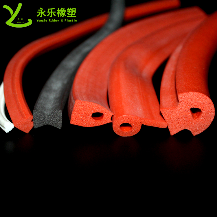 擠出發(fā)泡密封條，定制硅膠發(fā)泡密封條，耐高溫發(fā)泡硅膠密封條