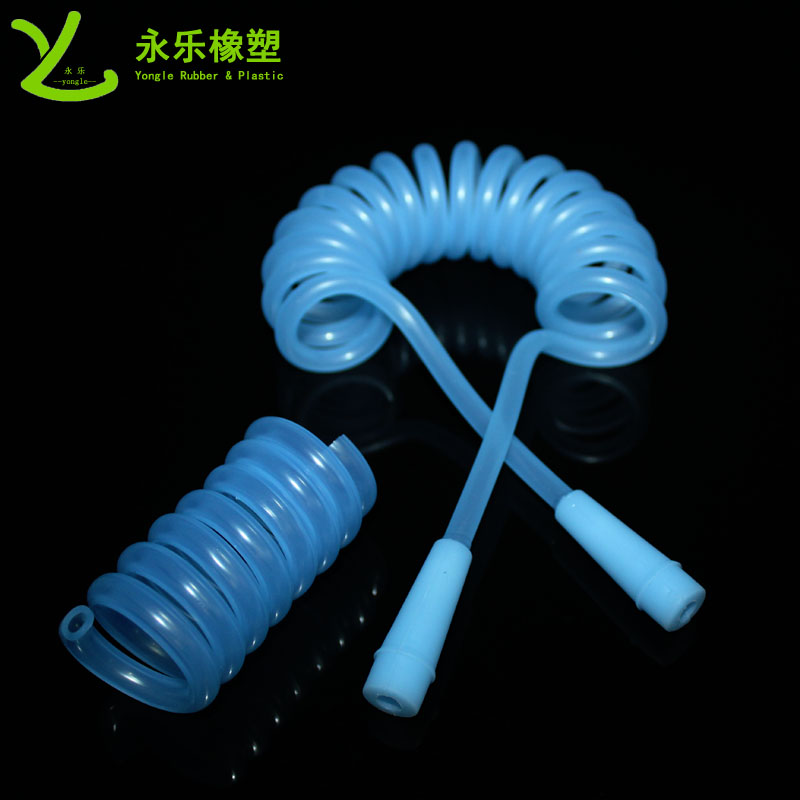 伸縮型彈簧硅膠管,醫療硅膠彈簧導流管,醫用彈簧式硅膠管