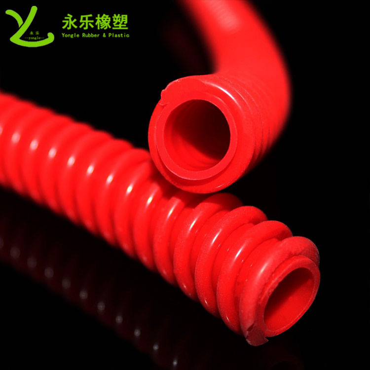 擠出醫用硅膠波紋管，紅色硅膠波紋管，耐高溫硅膠波紋管
