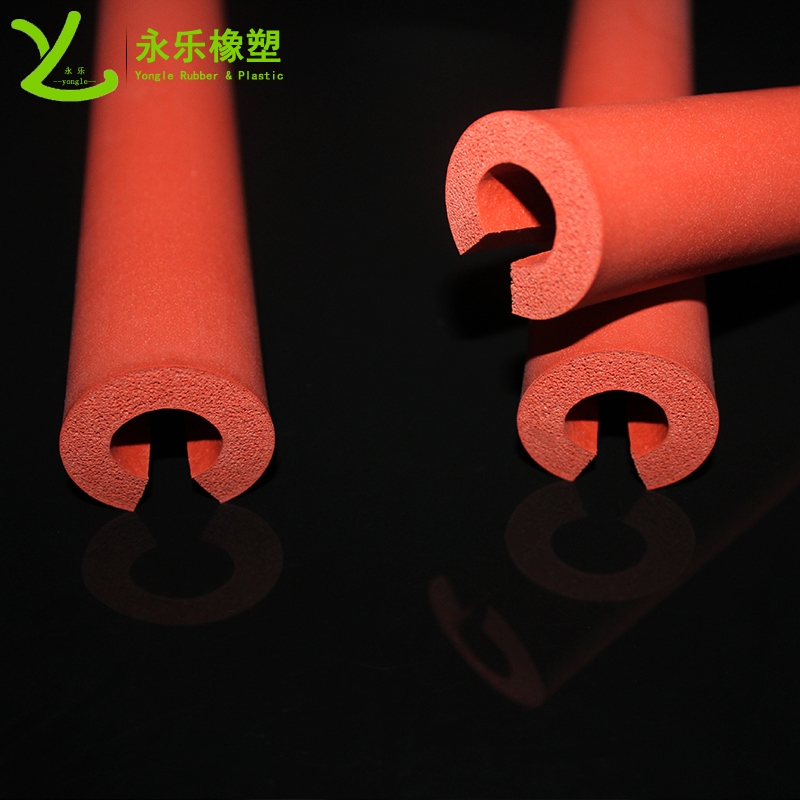 開(kāi)口發(fā)泡硅膠管，耐高溫發(fā)泡硅膠管，保溫發(fā)泡硅膠管，隔熱發(fā)泡硅膠管